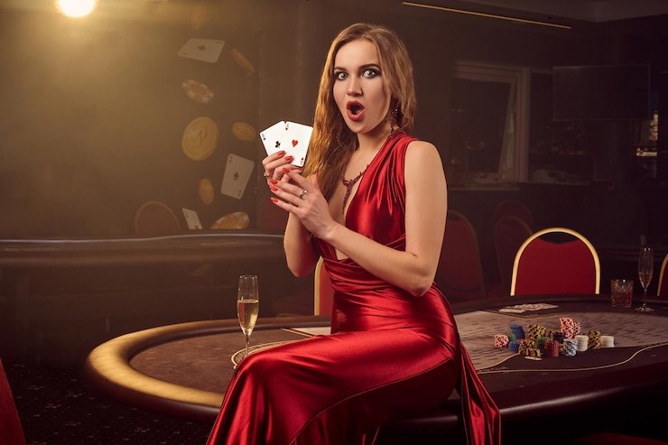 cknaga Andar Bahar live dealer dealing cards to Andar and Bahar sides in HD studio