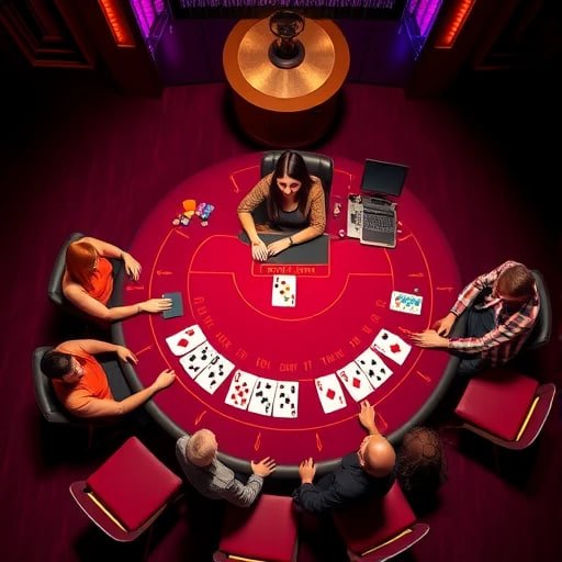 cknaga live-dealer studio with multiple table angles and real-time dealer broadcast